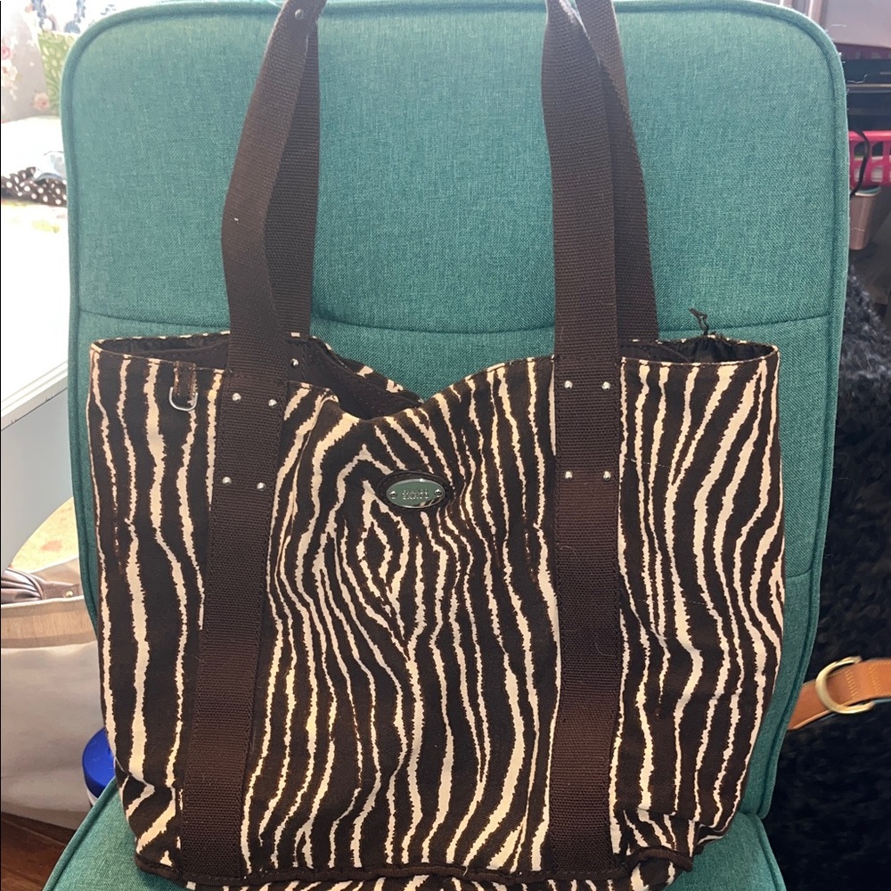 Franco Sarto Zebra Print Tote Bag